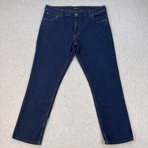 Origin Delta 68 Jeans Mens 38x32 *Fits 40x32 Relaxed Fit Blue Stretch Denim USA